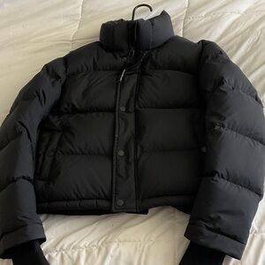 Aritzia Superpuff Black Puffer Jacket